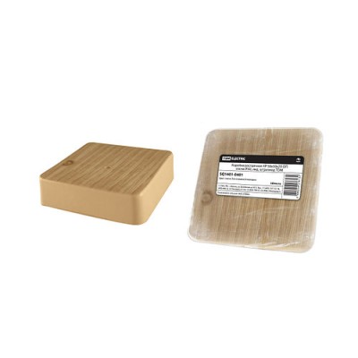 Коробка распаячная КР 50х50х20 ОП сосна IP40, инд. штрихкод TDM Коробка распаячная КР 50х50х20 ОП сосна IP40, инд. штрихкод TDM