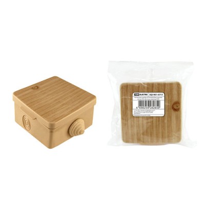 Распаячная коробка ОП 65х65х50мм, крышка, "ЭКО" (сосна), IP54, 4вх. инд. штрихкод TDM Распаячная коробка ОП 65х65х50мм, крышка, "ЭКО" (сосна), IP54, 4вх. инд. штрихкод TDM