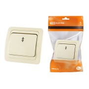 Переключатель на 2 направления 1-кл. 10А сл.кость "Валдай" TDM