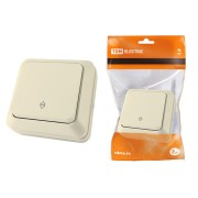 Переключатель на 2 направления 1-кл. открытой установки IP20 10А, сл. кость "Ладога" TDM