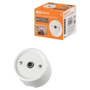 Розетка TV оконечная белая «Болонь» TDM