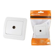 Розетка TV простая (0-2400 Гц, "мама") белая "Валдай" TDM