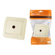 Розетка TV простая (0-2400 Гц, "мама") сл. кость "Валдай" TDM