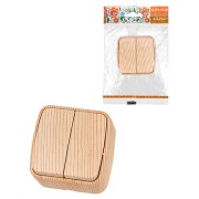 Выключатель 2-кл. открытой установки IP20 10А, сосна "Дача" Народная