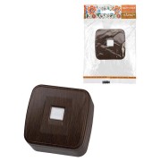 Розетка компьютерная (RJ-45) открытой установки IP20, венге "Дача" Народная