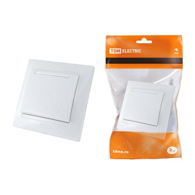Розетка 2П+З 16А 250В IP44 с защ. шт. с крышкой белая "Лама" TDM Розетка 2П+З 16А 250В IP44 с защ. шт. с крышкой белая "Лама" TDM