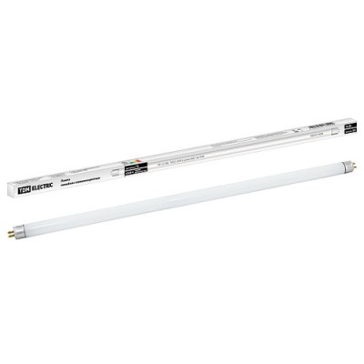Лампа люминесцентная линейная двухцокольная ЛЛ-12/16Вт, T4/G5, 6500 К, длина 468,7мм TDM Лампа люминесцентная линейная двухцокольная ЛЛ-12/16Вт, T4/G5, 6500 К, длина 468,7мм TDM