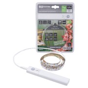Умная подсветка SMD2835-30LED/m-IP20-5В-2,4Вт-6000К(1 м), датчик движ., 4хААА TDM