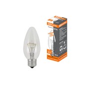 Лампа накаливания "Свеча прозрачная" 60 Вт-230 В-Е27 TDM