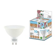 Лампа светодиодная PAR16 10 Вт, 230 В, 6500 К, GU10 Народная