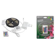 Комплект светодиодной ленты SMD5050-30 LED/м-12 В-7,2 Вт/м-IP65-RGB (3 м), 18 Вт, IR-контроллер TDM