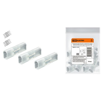 Коннектор для жесткого соединения неона SMD5050-RGB-220 В односторонний TDM Коннектор для жесткого соединения неона SMD5050-RGB-220 В односторонний TDM