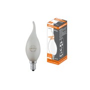 Лампа накаливания "Свеча на ветру" матовая 40 Вт-230 В-Е14 TDM