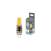 Лампа светодиодная G4-1,5 Вт-AC/DC 12 В-4000 К, COB, 9,5х36 мм TDM