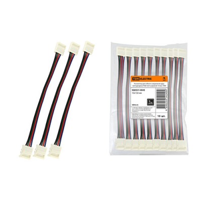 Коннектор для гибкого соединения двух светодиодных RGB лент шириной 10 мм, TDM Коннектор для гибкого соединения двух светодиодных RGB лент шириной 10 мм, TDM