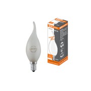 Лампа накаливания "Свеча на ветру" матовая 60 Вт-230 В Е14 TDM