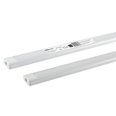 Алюминиевый профиль накладной 1506 (2 м), матовый рассеиватель, 2 заглушки, 4 крепежа TDM Алюминиевый профиль накладной 1506 (2 м), матовый рассеиватель, 2 заглушки, 4 крепежа TDM