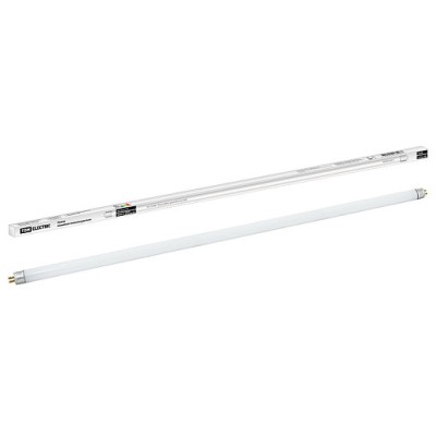 Лампа люминесцентная линейная двухцокольная ЛЛ-12/24Вт, T4/G5, 6500 К, длина 654,2мм TDM Лампа люминесцентная линейная двухцокольная ЛЛ-12/24Вт, T4/G5, 6500 К, длина 654,2мм TDM