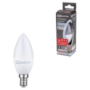 Лампа светодиодная С37-6 Вт-230 В-4000 К–E14 "Лампа-ДИММЕР" TDM