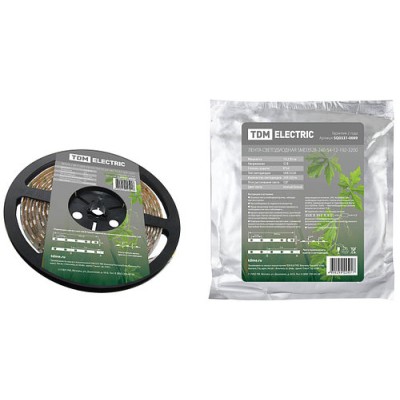 Лента светодиодная SMD3528-240-54-12-192-3200 240LED/м, IP54, 12В, 19,2Вт, 3200К, TDM Лента светодиодная SMD3528-240-54-12-192-3200 240LED/м, IP54, 12В, 19,2Вт, 3200К, TDM