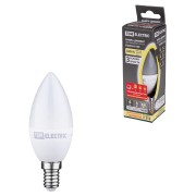 Лампа светодиодная С37-6 Вт-230 В-3000 К–E14 "Лампа-ДИММЕР" TDM