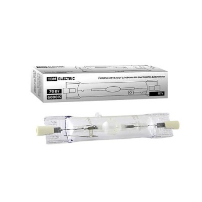 Лампа металлогалогенная ДРИ 70 6000 К Rх7s TDM Лампа металлогалогенная ДРИ 70 6000 К Rх7s TDM