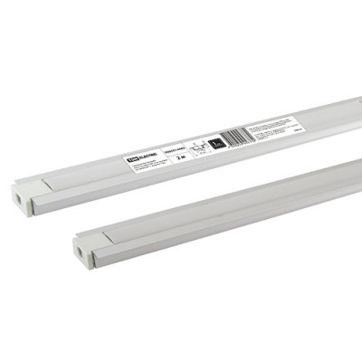 Алюминиевый профиль встраиваемый 2206 (2 м), матовый рассеиватель, 2 заглушки TDM Алюминиевый профиль встраиваемый 2206 (2 м), матовый рассеиватель, 2 заглушки TDM