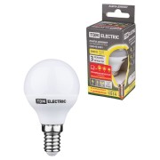 Лампа светодиодная FG45-6 Вт-230 В-3000 К–E14 "Лампа-ДИММЕР" TDM