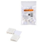 Коннектор для жесткого L-соединения двух светодиодных лент шириной 10 мм, TDM