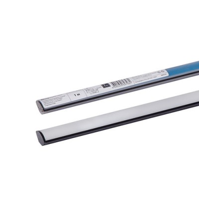 Алюминиевый профиль угловой черный 1616 (1 м), матовый рассеиватель, 2 заглушки, 2 крепежа TDM Алюминиевый профиль угловой черный 1616 (1 м), матовый рассеиватель, 2 заглушки, 2 крепежа TDM