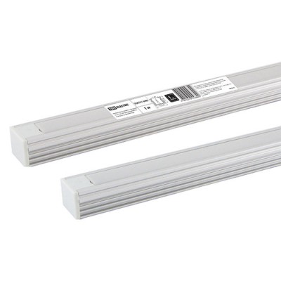 Алюминиевый профиль накладной 1612 (1 м), матовый рассеиватель, 2 заглушки, 2 крепежа TDM Алюминиевый профиль накладной 1612 (1 м), матовый рассеиватель, 2 заглушки, 2 крепежа TDM