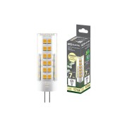Лампа светодиодная G4-7 Вт-230 В-3000 К, SMD, 18,5x57 мм TDM