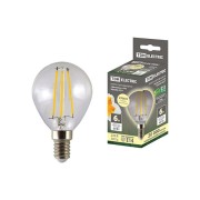 Лампа светодиодная "Филамент" G45-6 Вт-230 В-2700 К–E14 TDM