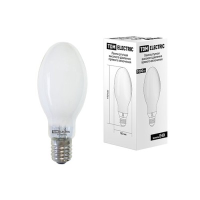 Лампа ртутная высокого давления ДРЛ 1000 Вт Е40 TDM Лампа ртутная высокого давления ДРЛ 1000 Вт Е40 TDM