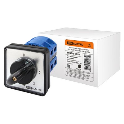 Кулачковый переключатель КПУ11-25/109 (0-1-2-3-4 1р) TDM Кулачковый переключатель КПУ11-25/109 (0-1-2-3-4 1р) TDM