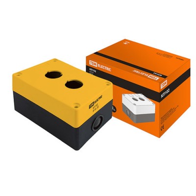 Корпус КП102 для кнопок 2места желтый SQ0705-0007 Корпус КП102 для кнопок 2места желтый SQ0705-0007