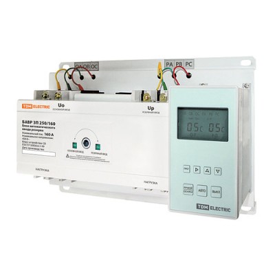 Блок автоматического ввода резерва БАВР 3П 250/160А TDM Блок автоматического ввода резерва БАВР 3П 250/160А TDM