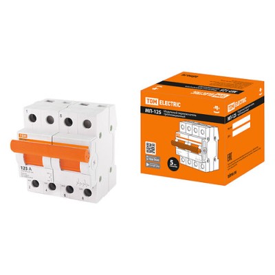 Модульный переключатель трехпозиционный МП-125 2P 125А TDM Модульный переключатель трехпозиционный МП-125 2P 125А TDM