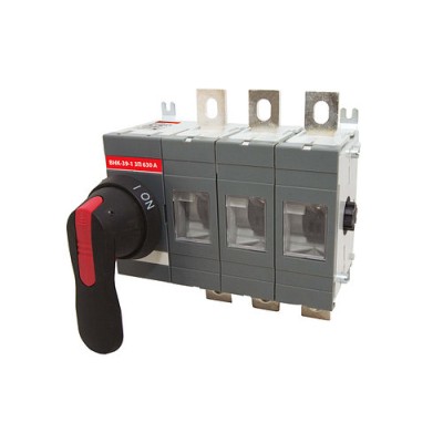 Рубильник ВНК-39-1 3П 630А с установленной фронтальной ручкой управления TDM Рубильник ВНК-39-1 3П 630А с установленной фронтальной ручкой управления TDM