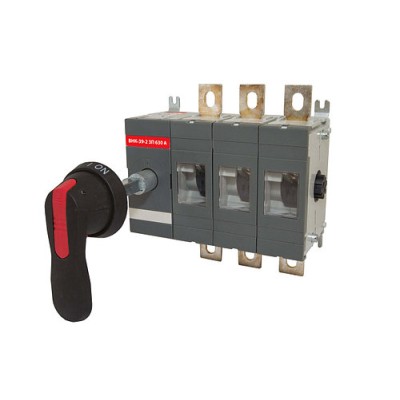 Рубильник ВНК-39-2 3П 630А с выносной фронтальной ручкой управления и переходником 185 мм TDM Рубильник ВНК-39-2 3П 630А с выносной фронтальной ручкой управления и переходником 185 мм TDM