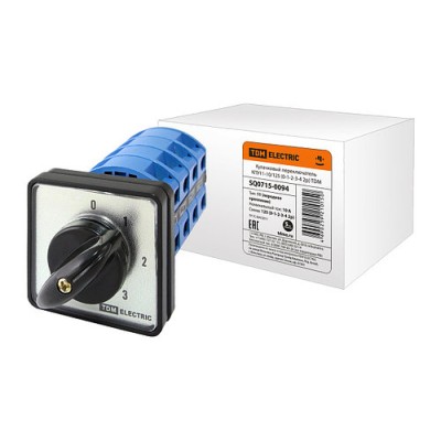 Кулачковый переключатель КПУ11-10/125 (0-1-2-3-4 2р) TDM Кулачковый переключатель КПУ11-10/125 (0-1-2-3-4 2р) TDM