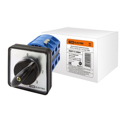 Кулачковый переключатель КПУ11-10/124 (0-1-2-3 2р) TDM Кулачковый переключатель КПУ11-10/124 (0-1-2-3 2р) TDM