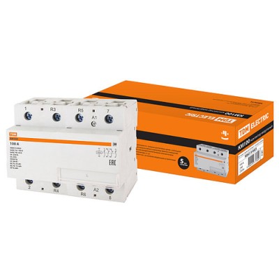 Контактор модульный КМ100/4-100 2НО;2НЗ TDM Контактор модульный КМ100/4-100 2НО;2НЗ TDM