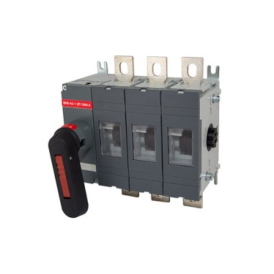 Рубильник ВНК-43-1 3П 1000А с установленной фронтальной ручкой управления TDM Рубильник ВНК-43-1 3П 1000А с установленной фронтальной ручкой управления TDM