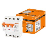 Автоматический Выключатель Дифференциального тока селективного типа АВДТ 63S 4P(3P+N) C50 100мА 6кА тип АС TDM