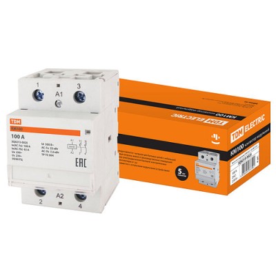 Контактор модульный КМ100/2-100 2НО TDM Контактор модульный КМ100/2-100 2НО TDM