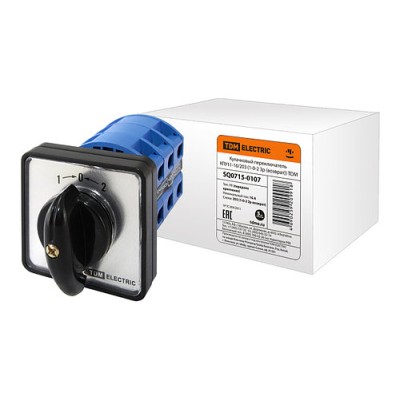 Кулачковый переключатель КПУ11-16/203 1-0-2 3р возврат SQ0715-0107 Кулачковый переключатель КПУ11-16/203 1-0-2 3р возврат SQ0715-0107