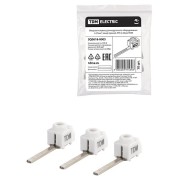 Вводная клемма для модульного оборудования изолированная, зажим винтовой 4-25мм², прямая, 100А, ввод прямой,