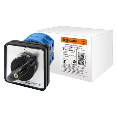 Кулачковый переключатель КПУ11-25/2037 (0-1 4р) TDM Кулачковый переключатель КПУ11-25/2037 (0-1 4р) TDM