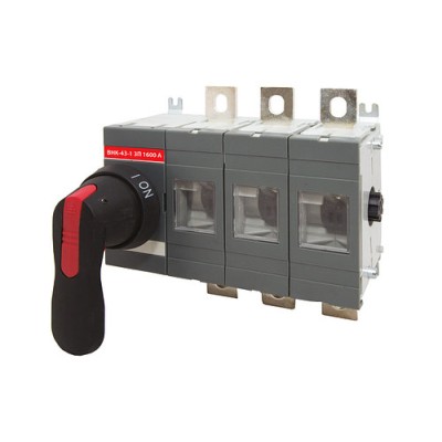 Рубильник ВНК-43-1 3П 1600А с установленной фронтальной ручкой управления TDM Рубильник ВНК-43-1 3П 1600А с установленной фронтальной ручкой управления TDM